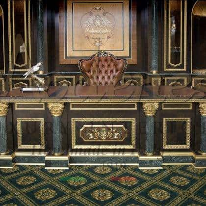 Президентский офис роскошный письменный стол высокого качества из массива дерева ручной работы классический стиль барокко элегантный дизайн кабинета в стиле барокко французский стиль итальянское качество