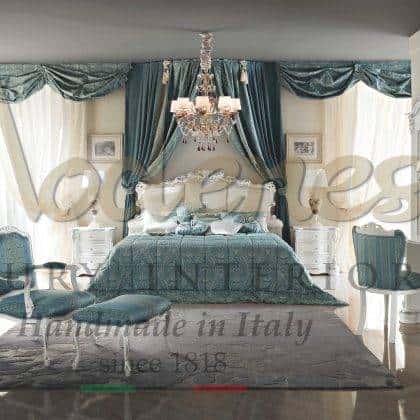 Элегантная мебель для роскошной спальни в итальянском классическом стиле от производителя высококачественной мебели проектировка полностью на заказ кастомизация большой выбор отделок итальянские ткани для элитных домов