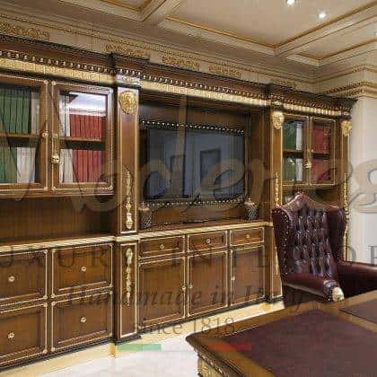 Итальянская престижная мебель из массива дерева на заказ для корпоративных помещений кабинетов директоров мебель и проектировка посольства классический стиль высокое итальянское качество