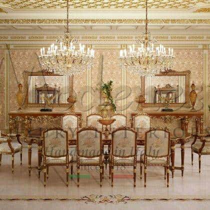 итальянская роскошная мебель в классическом стиле от производителя мебели премиального класса элегантная гостиная комната обеденный стол на заказ из массива дерева уникальная мягкая мебель