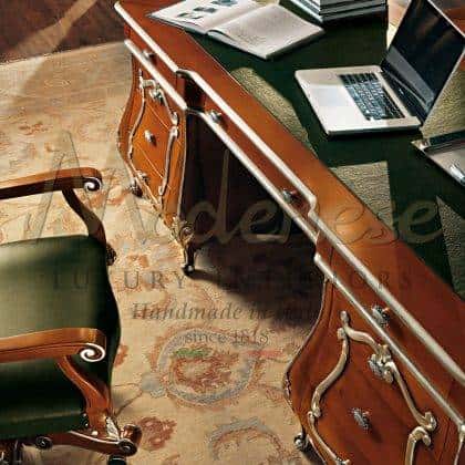 Престижная итальянская мебель из массива дерева для элитного личного кабинета директора из массива дерева стековые панели и потолки итальянское производство на заказ высокое качество роскшный стиль барокко