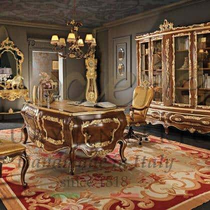 Роскошный дизайн интерьера посольства классический стиль престижного кабинета директора президентский личный кабинет мебель для самых элитных директоров итальянская классическая деревянная мебель на заказ