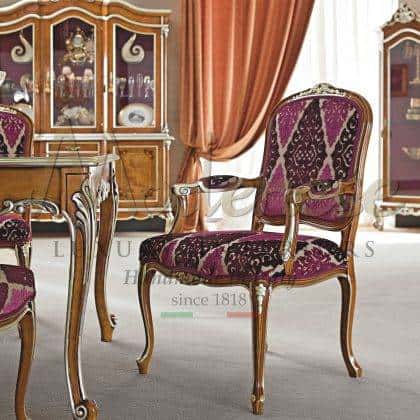 Роскошные кресла и стулья в классическом стиле барокко и рококо от производителя итальянской мебели из массива дерева большой выбор высококачественных итальянских тканей уникальный дизайн резьба ручной работы сусальное золото