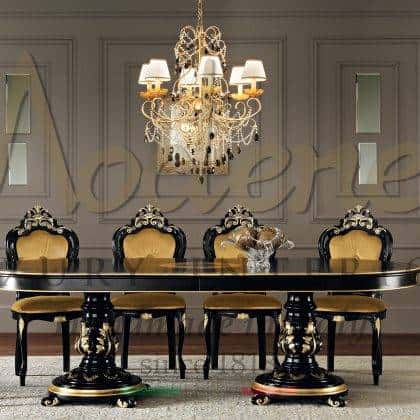 Эксклюзивные обеденные залы ручной работы из массива дерева инкрустированные столы роскошные витрины комоды и стулья дизайн интерьера гостиной комнаты элитное итальянское качество мебели в классическом стиле, стиле барокко и рококо