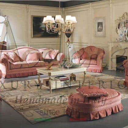 Французский итальянский стиль барокко мягкая мебель на заказ от производителя классической мебели премиум класса эксклюзивный итальянский дизайн интерьеров самое высокое качество полная кастомизация диванов кресел столиков роскошные гостиные комнаты