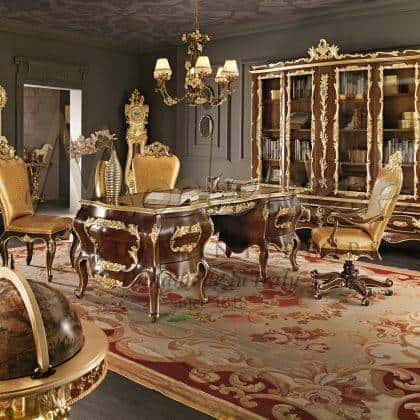 Королевский стиль офис президентского кабинета роскошный стиль итальянское высокое качетсво 100% сделано в италии полностью на заказ премиальная мебель для личных кабинетов в классическом стиле