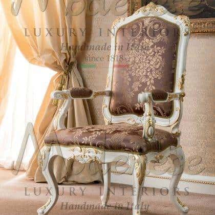 Венецианские уникальные стулья на заказ высокого качества ручная резьба по дереву золотые стулья роскошная классическая итальянская мебель королевские троны и кресла на заказ от производителя роскошной итальянской мебели премиального класса