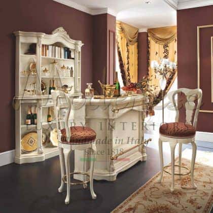 Роскошная итальянская изысканная мебель барные стойки в классическом стиле высокое итальянское качество мебели барные стулья на заказ резьба ручной работы итальянские эксклюзивные ткани дизайн в стиле барокко