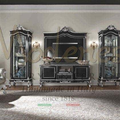 Эксклюзивная итальянская мебель ручной работы деков гостиной комнаты в классическом стиле тумбы для телевизора в классическом стиле комоды из дерева ручной работы мебель на заказ из италии качество премиум класса стиль барокко