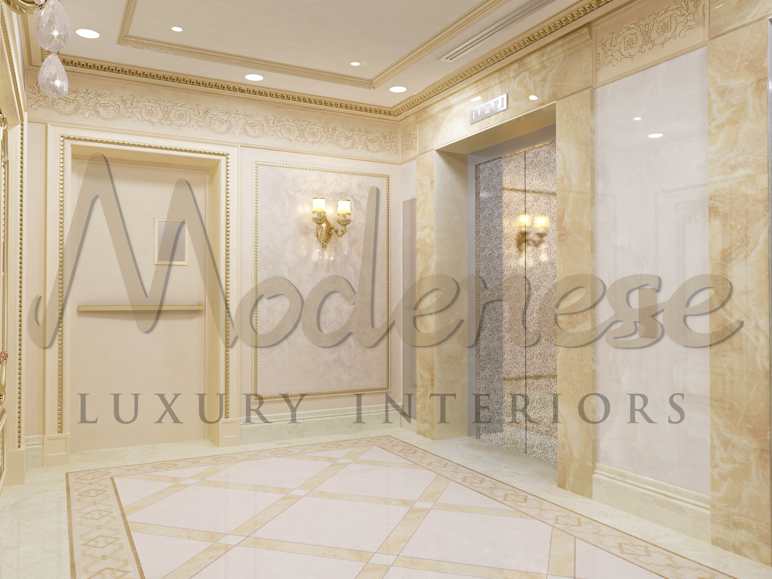 An exquisite classical hallway, with intricate details that add a touch of luxury to your home.